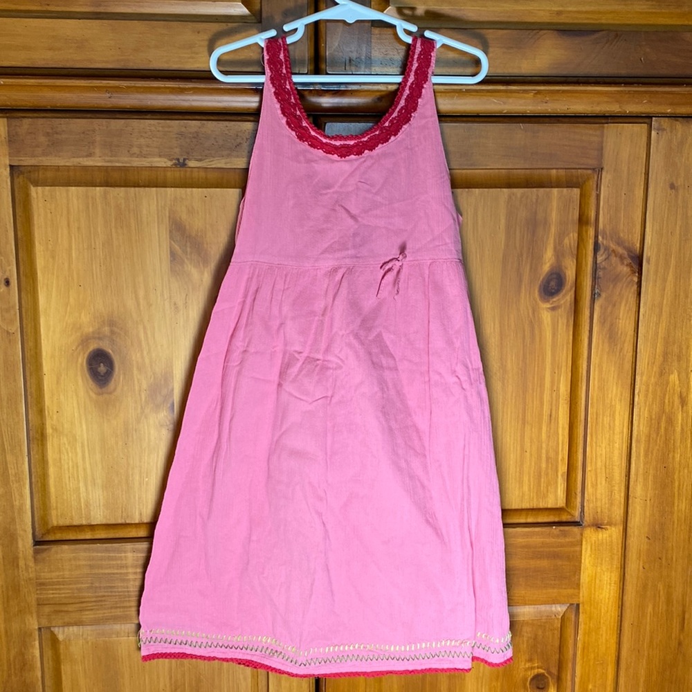 Pink & Red Girls Summer Spring Sun Dress